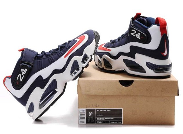 Nike Ken Griffen Max Chaussures Hommes 2014 bleu fonce rouge (2)